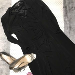 Size 14 black 3/4 sleeve black dress
